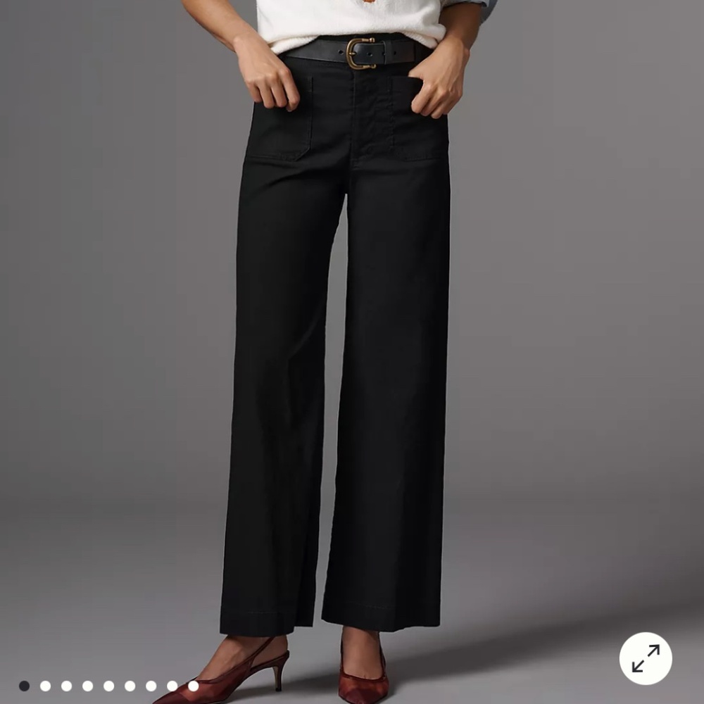 The Colette Full-Length Wide-Leg Pants by Maeve